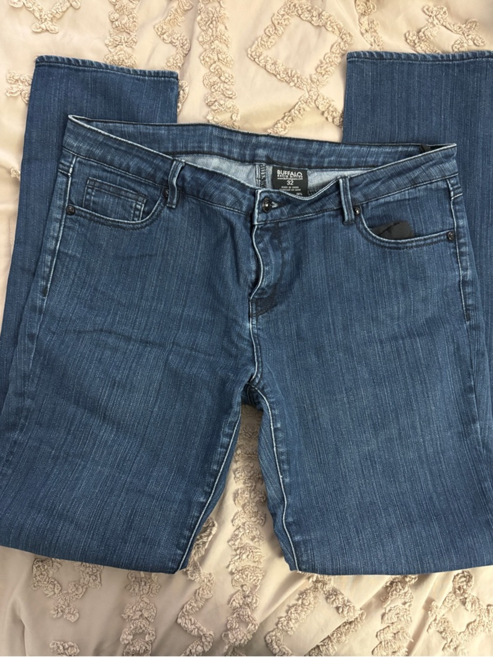 Buffalo David Bitton Women's Blue Straight Leg Jeans sz 32